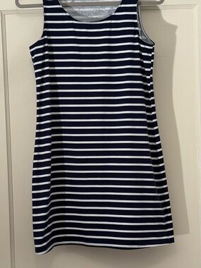 Hiho Navy and White Striped Sleeveless Tank Dress
